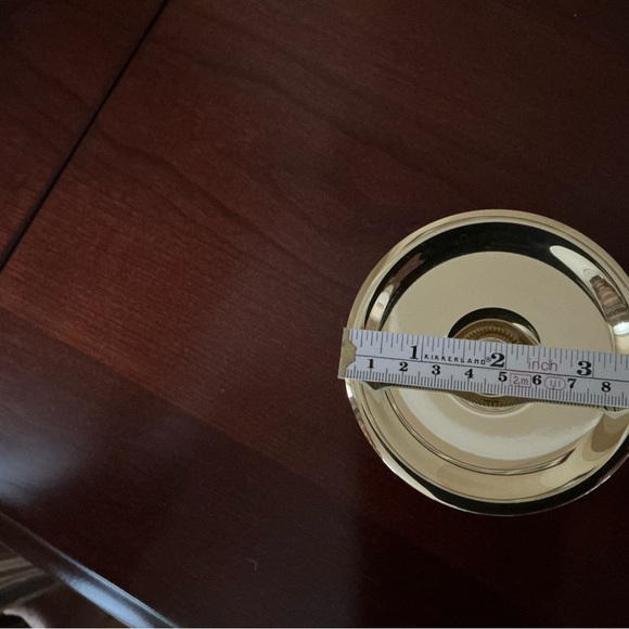 Pair of Baldwin Brass Pillar Candle Holders - Picture 6 of 6